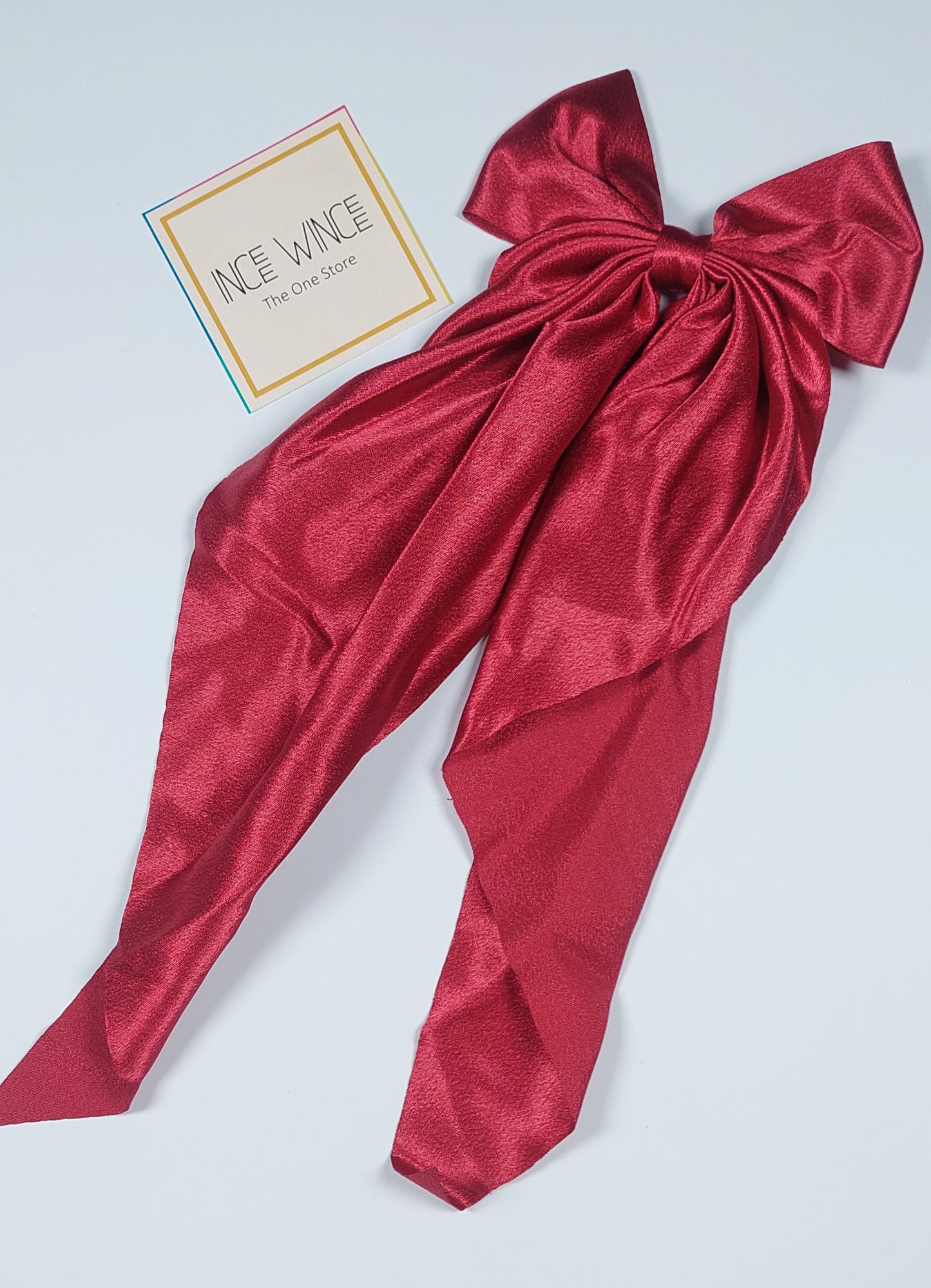 Luxe Silk Hanging Bow Clips