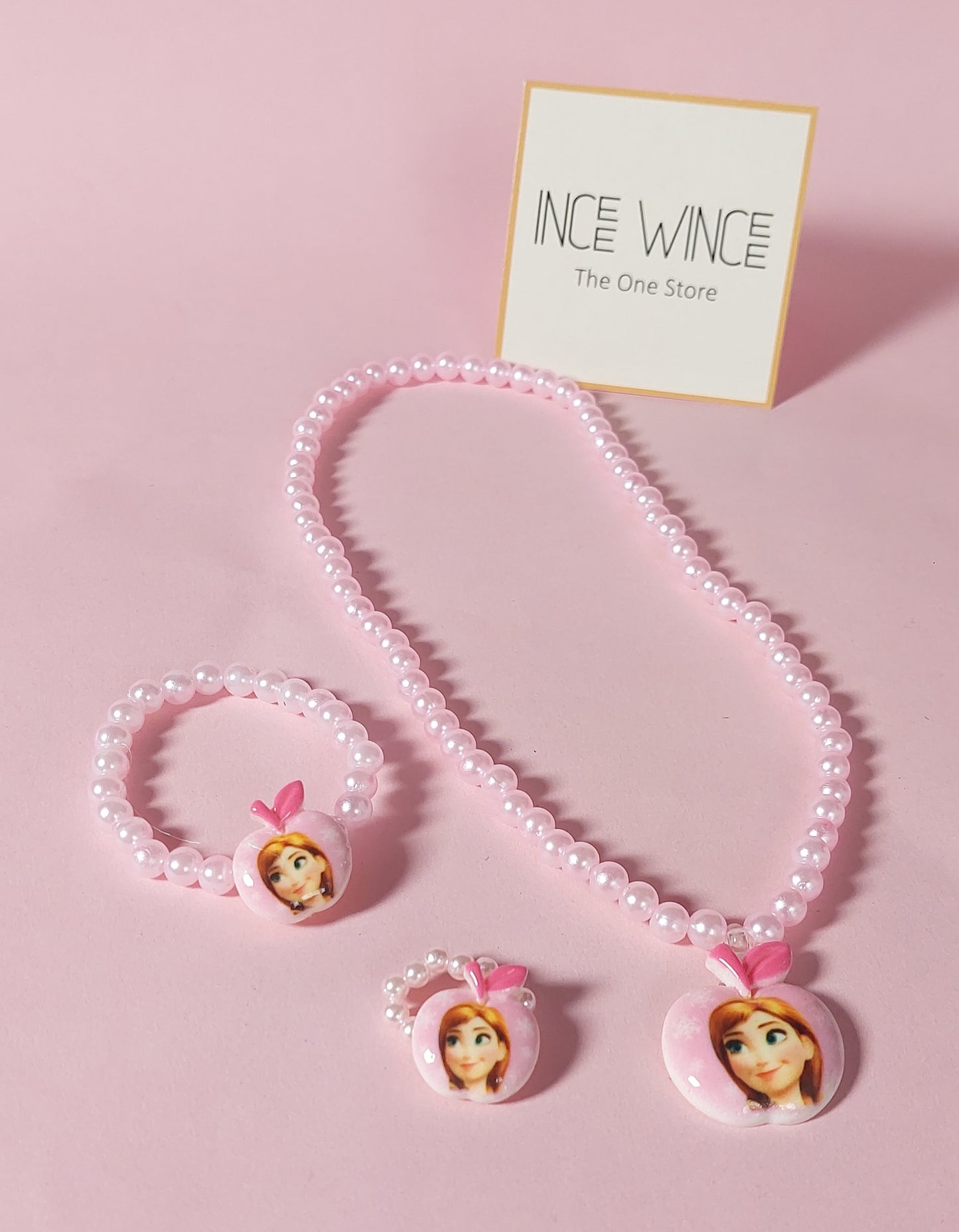 Frozen Princess Set – Necklace, Bracelet & Ring (3 Pcs)