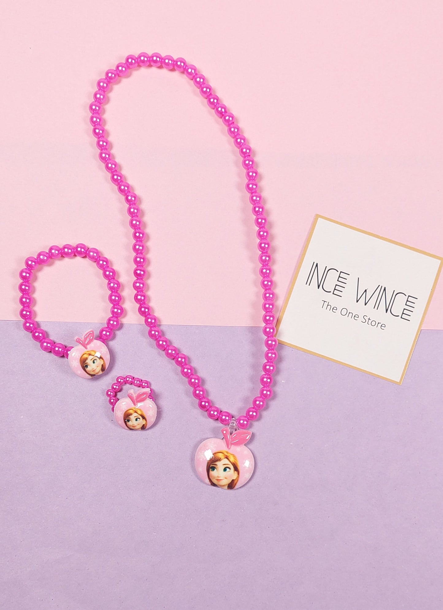 Frozen Princess Set – Necklace, Bracelet & Ring (3 Pcs)