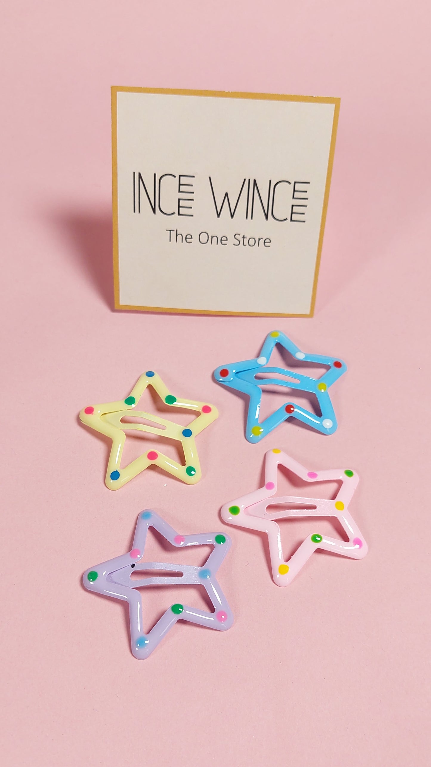 PolkaStar Snap Clips – Set of 4