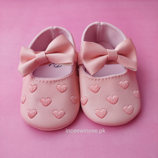 Sweetheart Bow Baby Shoes