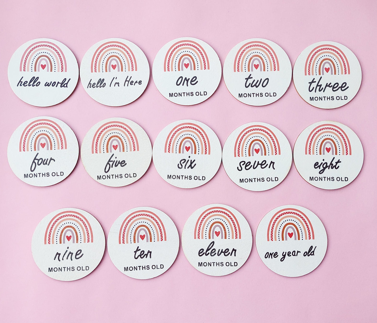 Baby Milestone Cards 14 Pcs