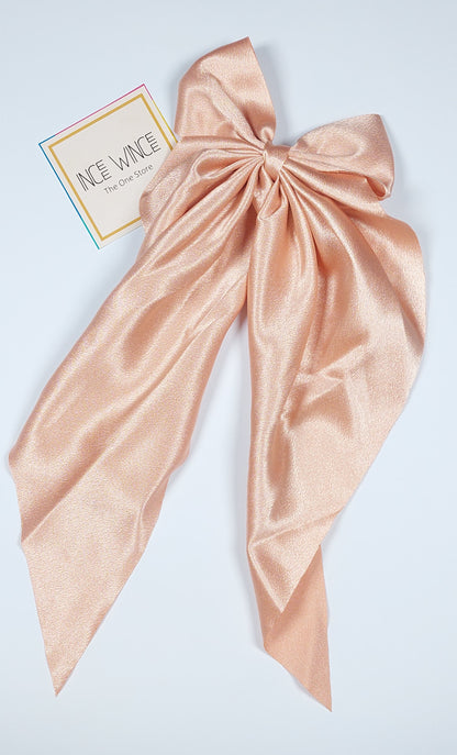 Luxe Silk Hanging Bow Clips