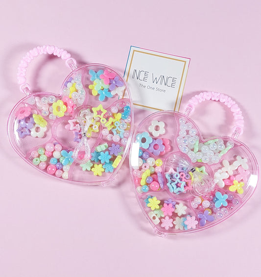 Heart Style DIY Beads & Jewelry Kit
