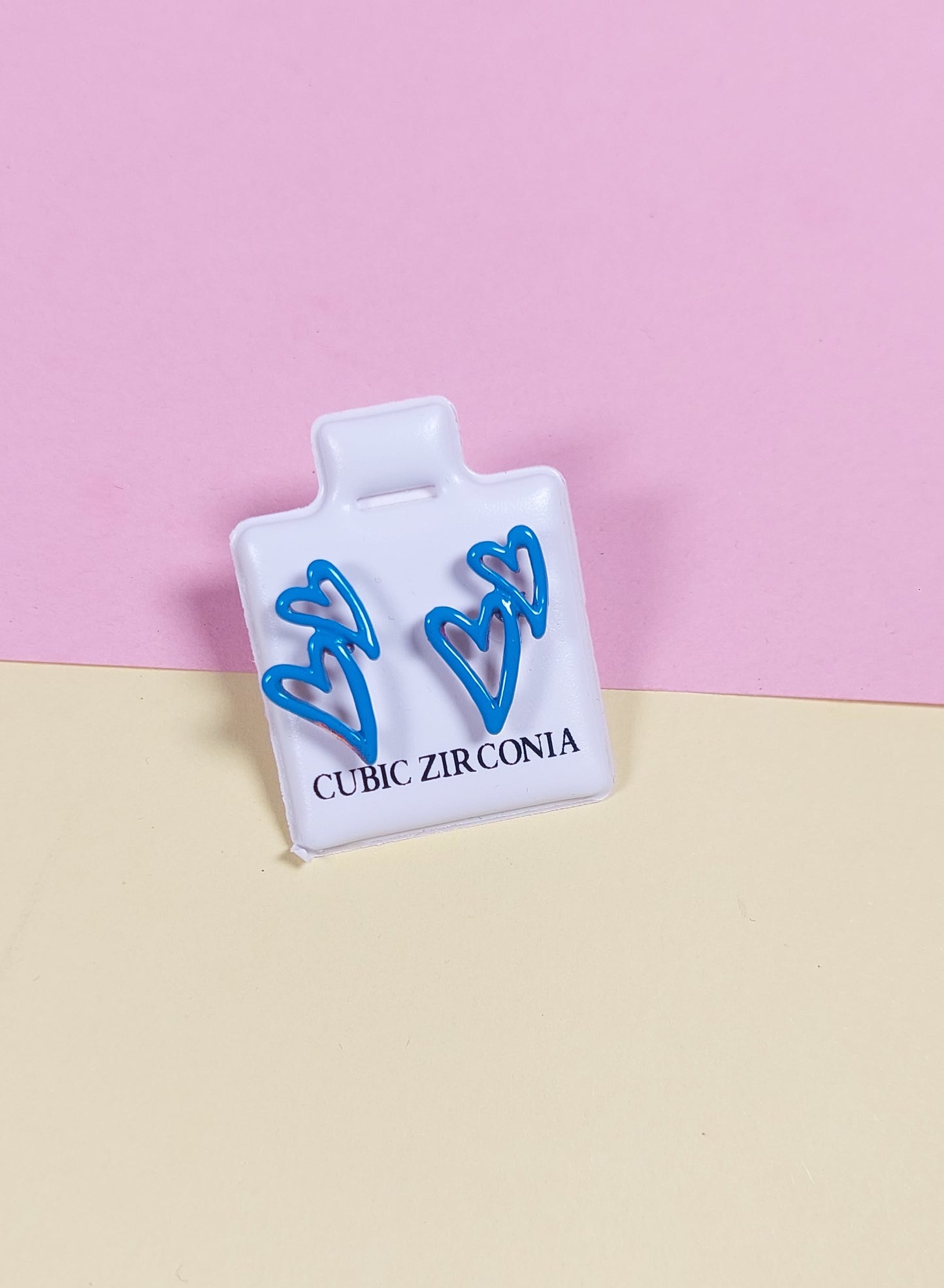 Aura Heart Stud Earrings
