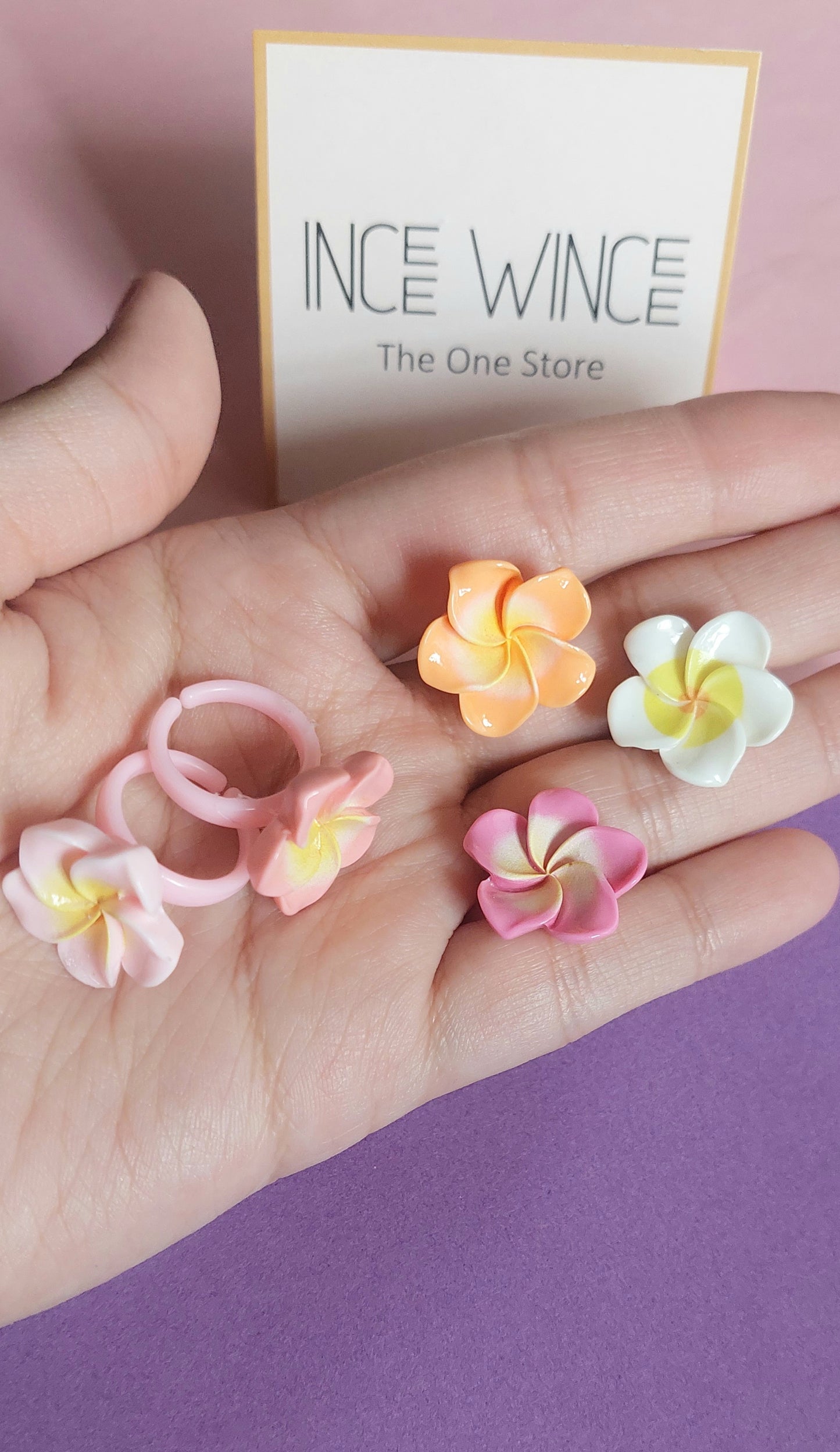 Blossom Pop Rings-Set of 5