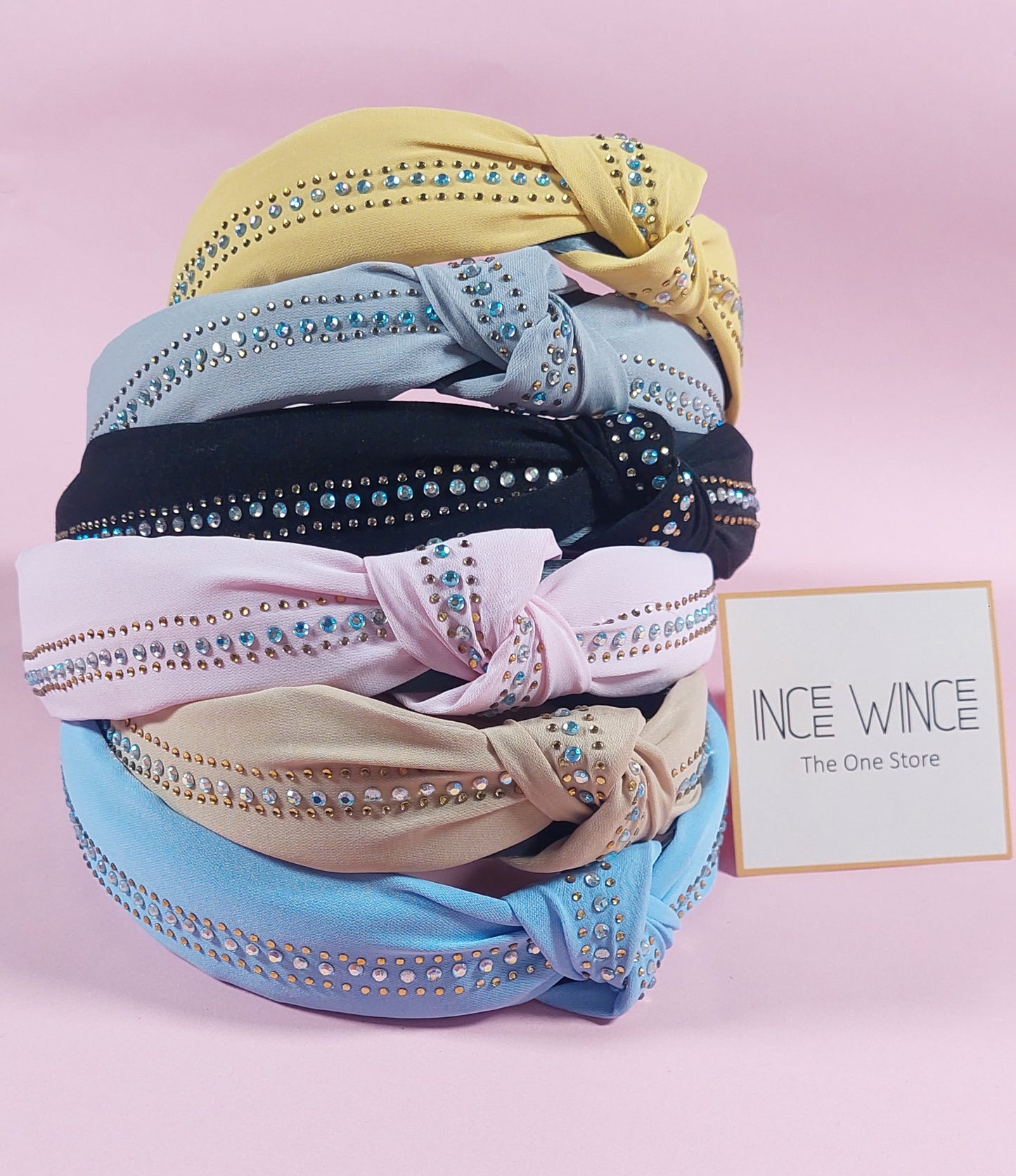 Rhinestone Knotted Headband