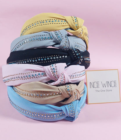 Rhinestone Knotted Headband