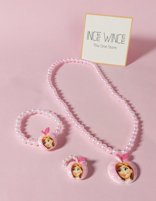Frozen Princess Set – Necklace, Bracelet & Ring (3 Pcs)