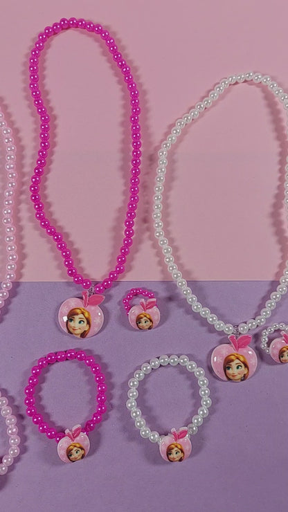 Frozen Princess Set – Necklace, Bracelet & Ring (3 Pcs)