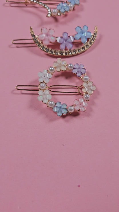 Blossom Shine Hair Clip Set